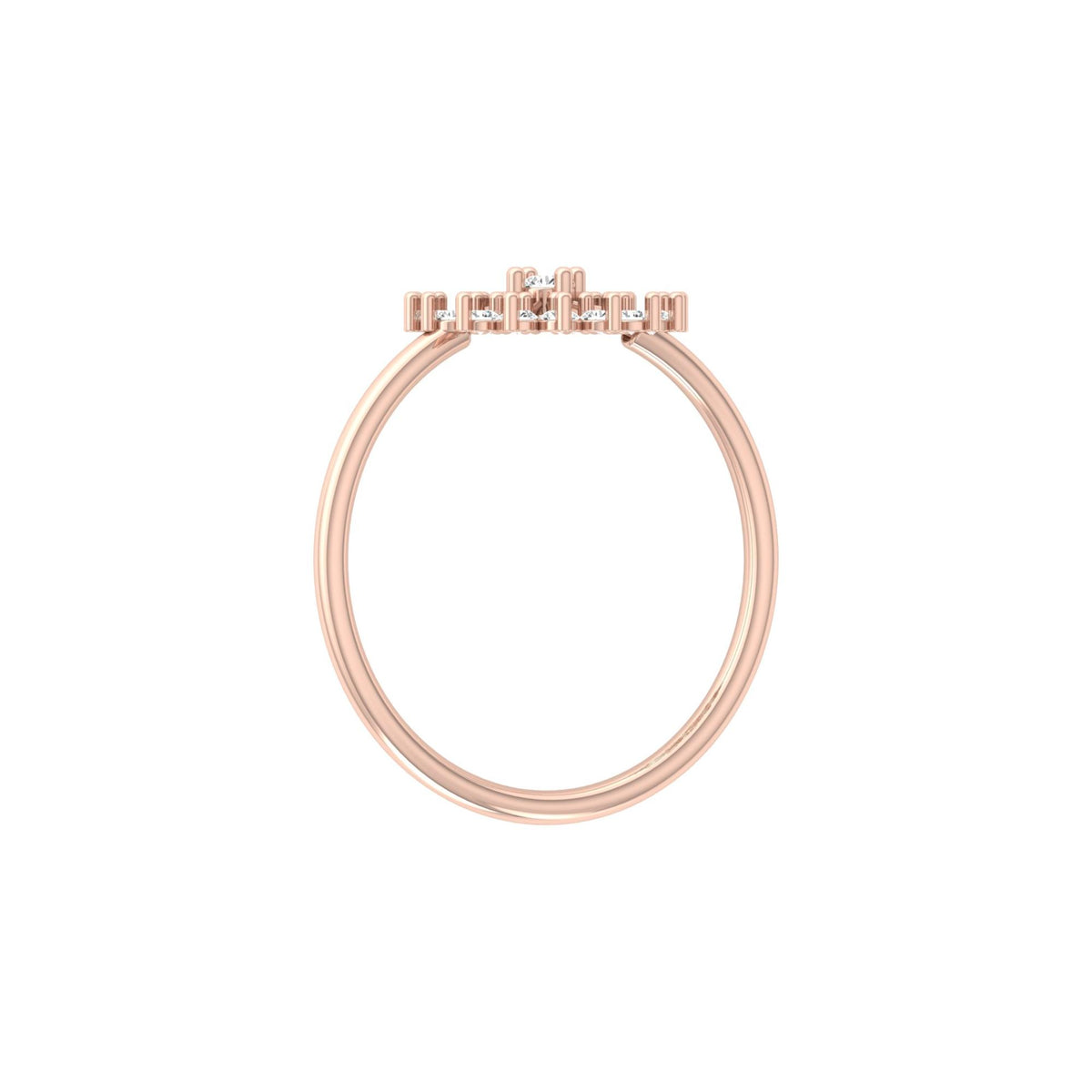 Floral 0.23 Carat Round Shaped Diamond Ring Perfect For Everyday Wear - HIGHCARAT DIAMONDS