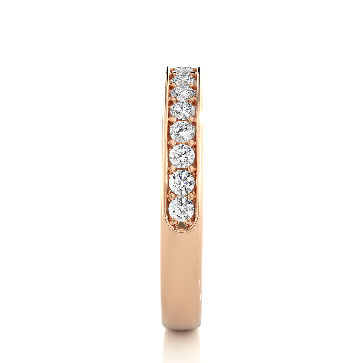 Full Eternity Round Shaped Wedding Band For Womens in 14K Solid With Natural Or Lab Diamonds - HIGHCARAT DIAMONDS