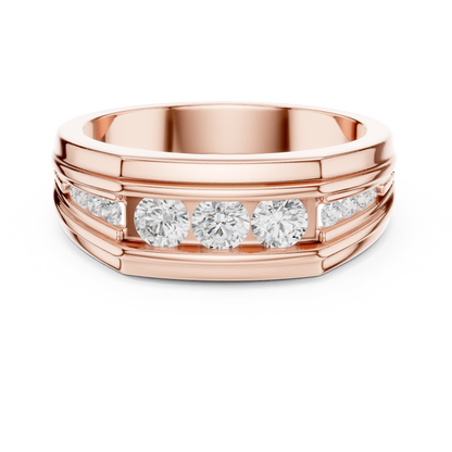 Natural & Lab Grown Round Shapes Diamond Stunning Every Wear Occasion For Men Diamond Ring