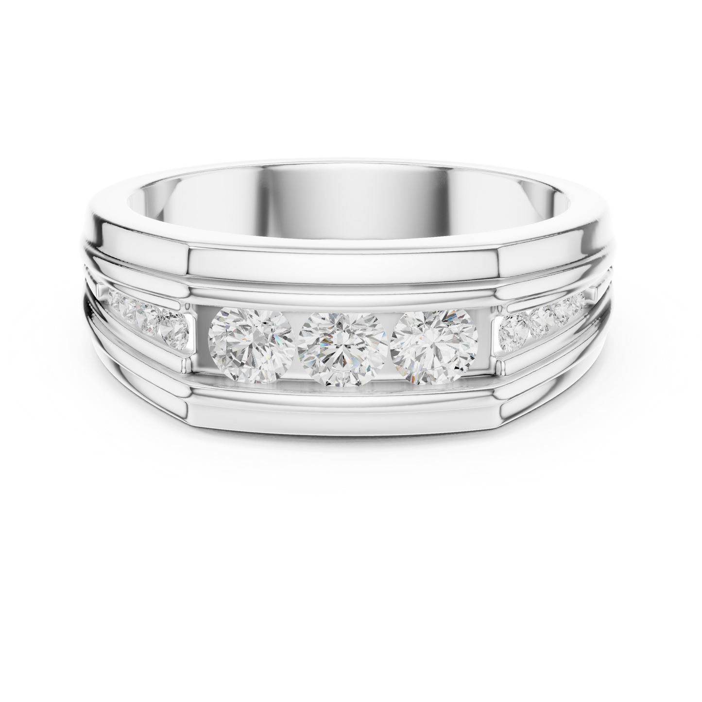 Natural & Lab Grown Round Shapes Diamond Stunning Every Wear Occasion For Men Diamond Ring