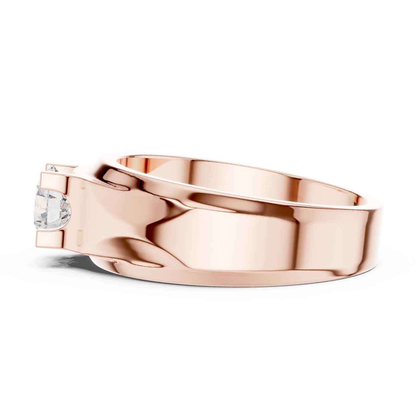 Round Shape Lab grown Diamond New Ethical Shinny Look Men's Diamond Ring For Birthday Gift