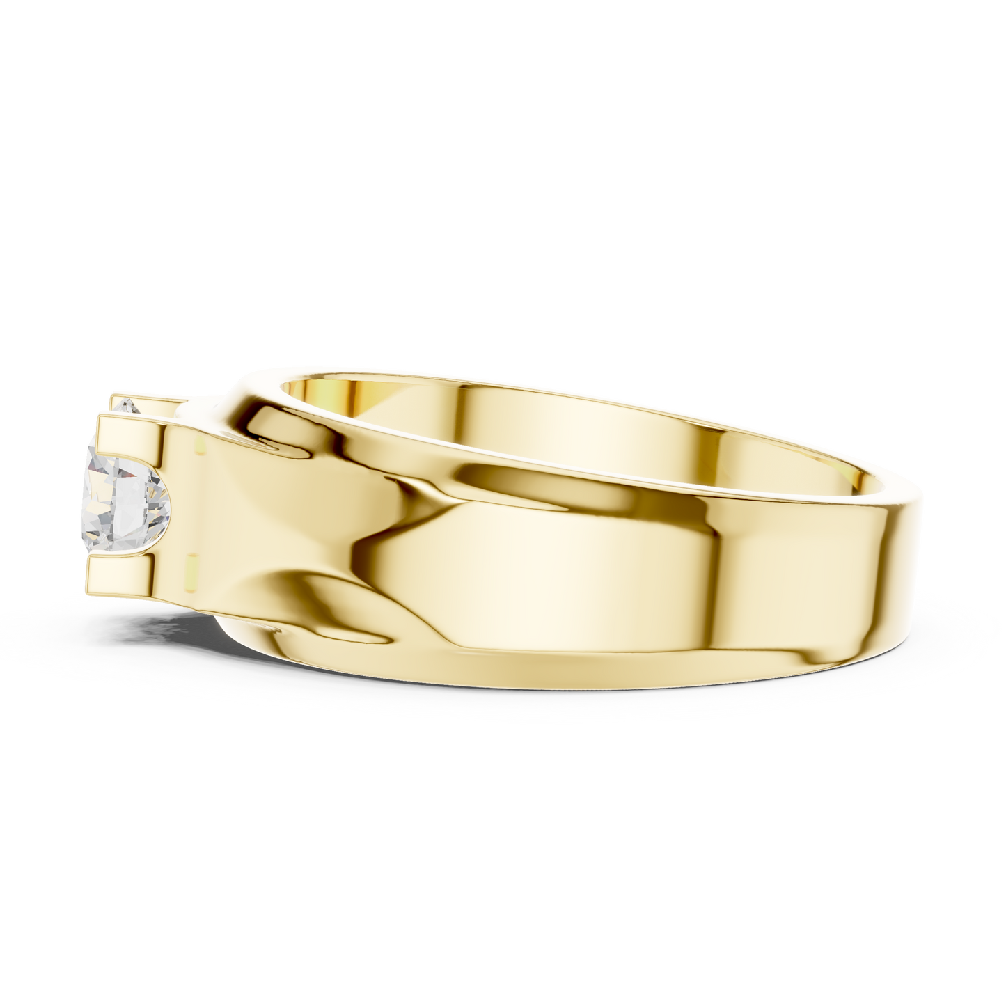 Round Shape Lab grown Diamond New Ethical Shinny Look Men's Diamond Ring For Birthday Gift