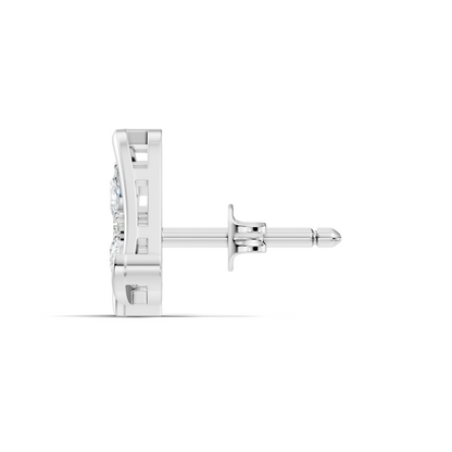 Elegant Pear Or Round Shaped Diamond Stud Earring Classic Affordable Earring Perfect Gift In 14K Solid Gold