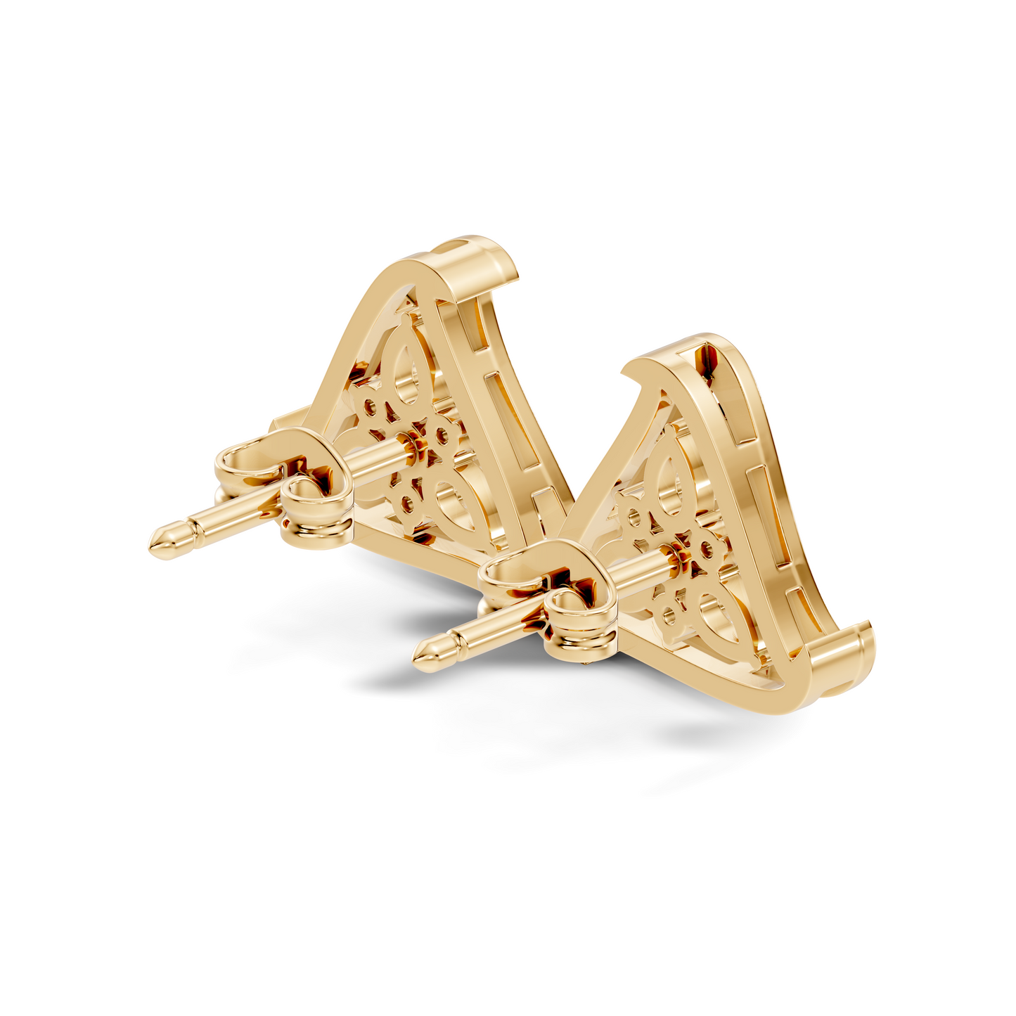 Elegant Pear Or Round Shaped Diamond Stud Earring Classic Affordable Earring Perfect Gift In 14K Solid Gold