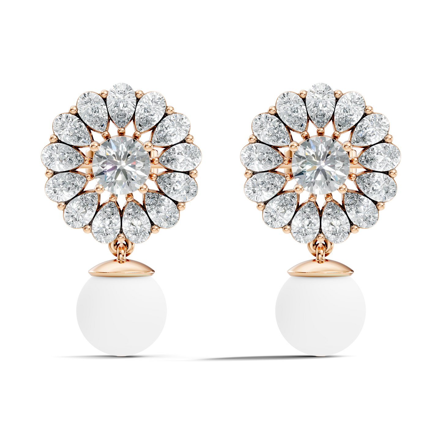 3.24 CT Pear Cut Diamond Stud Lab Grown Wedding Studs Unique drop Earring Gift For Women's