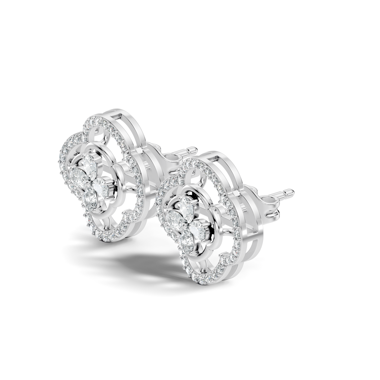 Pear & Round Shape Natural And Lab Grown Diamond Stunning Every Occasion Wear Diamond earrings For Her