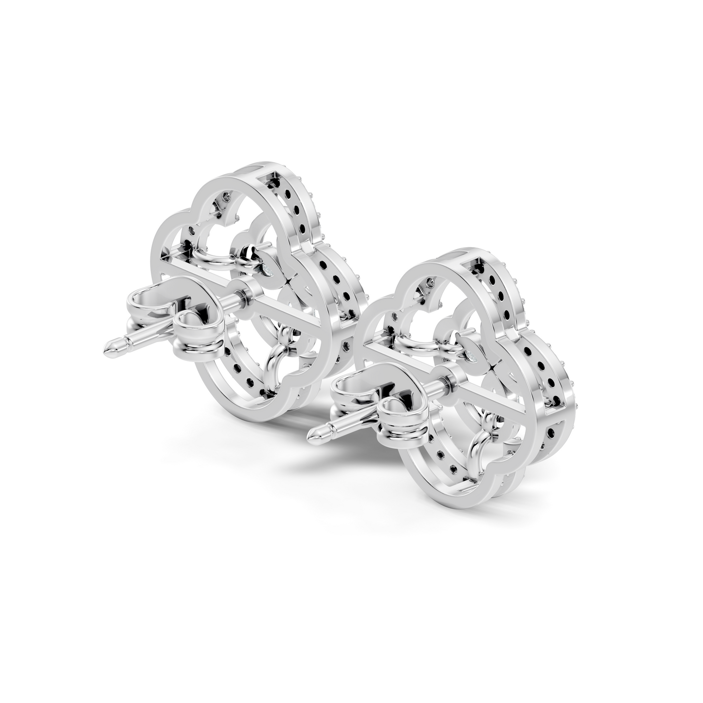 Pear & Round Shape Natural And Lab Grown Diamond Stunning Every Occasion Wear Diamond earrings For Her