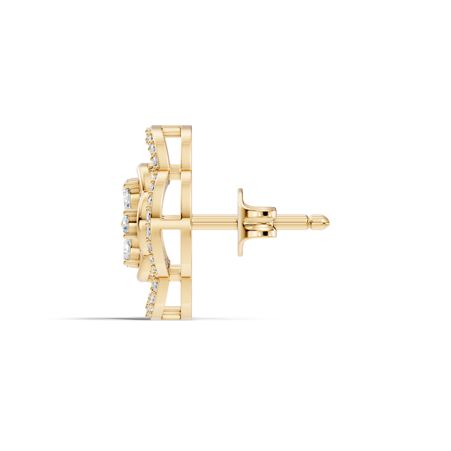 Pear & Round Shape Natural And Lab Grown Diamond Stunning Every Occasion Wear Diamond earrings For Her