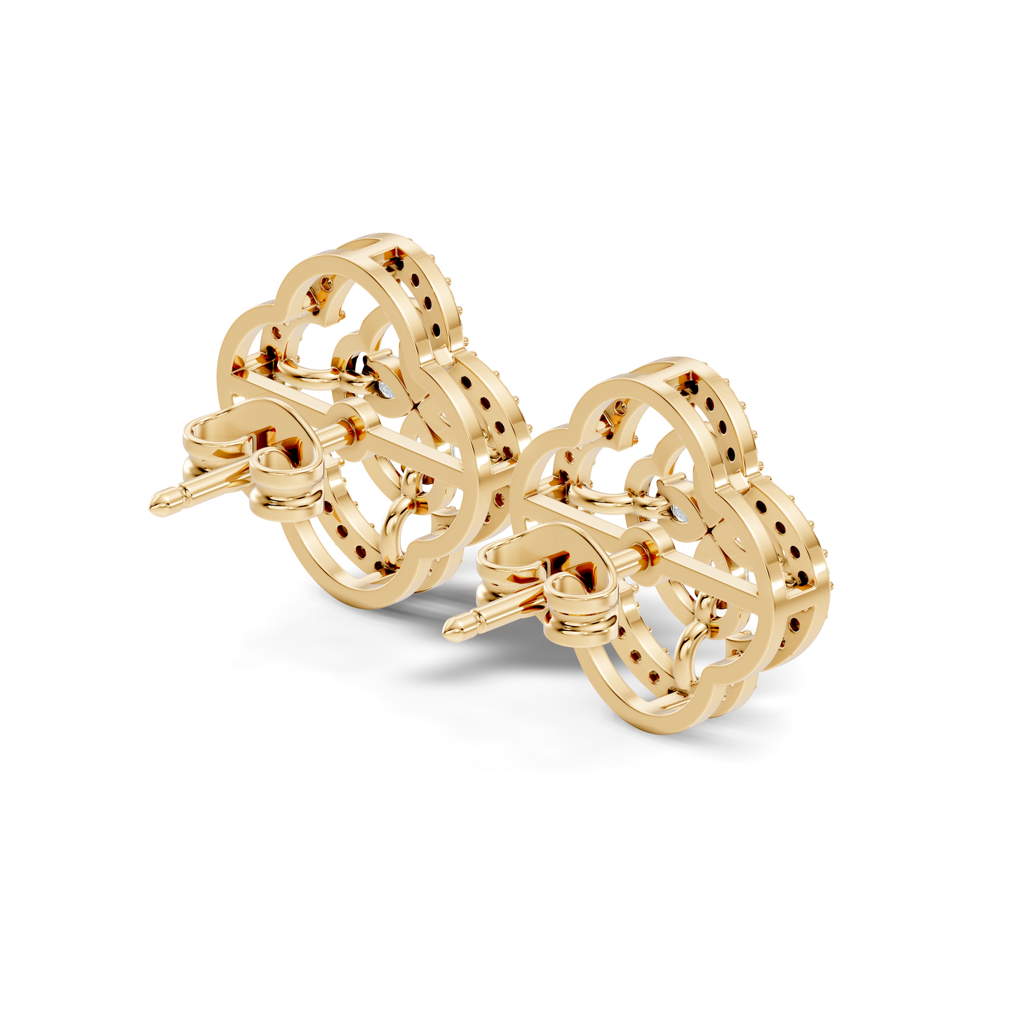 Pear & Round Shape Natural And Lab Grown Diamond Stunning Every Occasion Wear Diamond earrings For Her