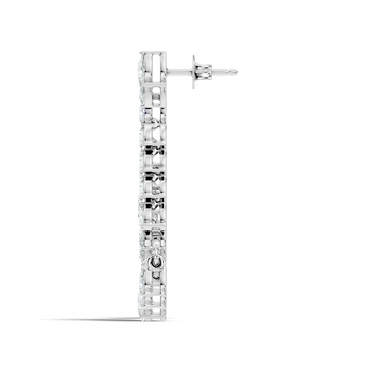 Pear Shape 8.10 Ct Lab Grown & Natural Diamond Sparkling Shinny Beautiful Earrings For Anniversary Gift