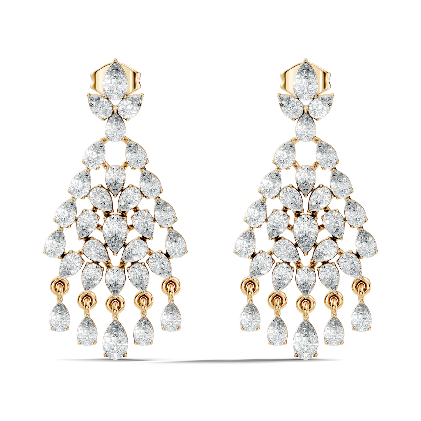 Pear Shape 8.10 Ct Lab Grown & Natural Diamond Sparkling Shinny Beautiful Earrings For Anniversary Gift