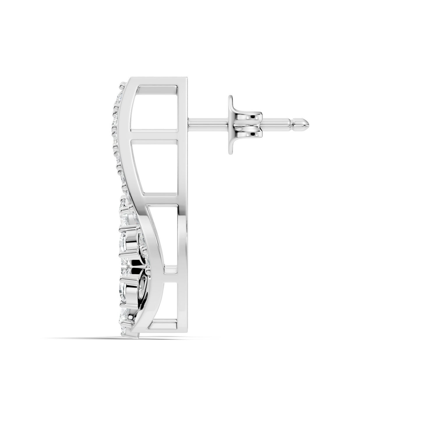 2.33 Ct Lab Grown & Natural Diamond Round & Pear Shape Sparkling Shinny Beautiful Earrings For Her