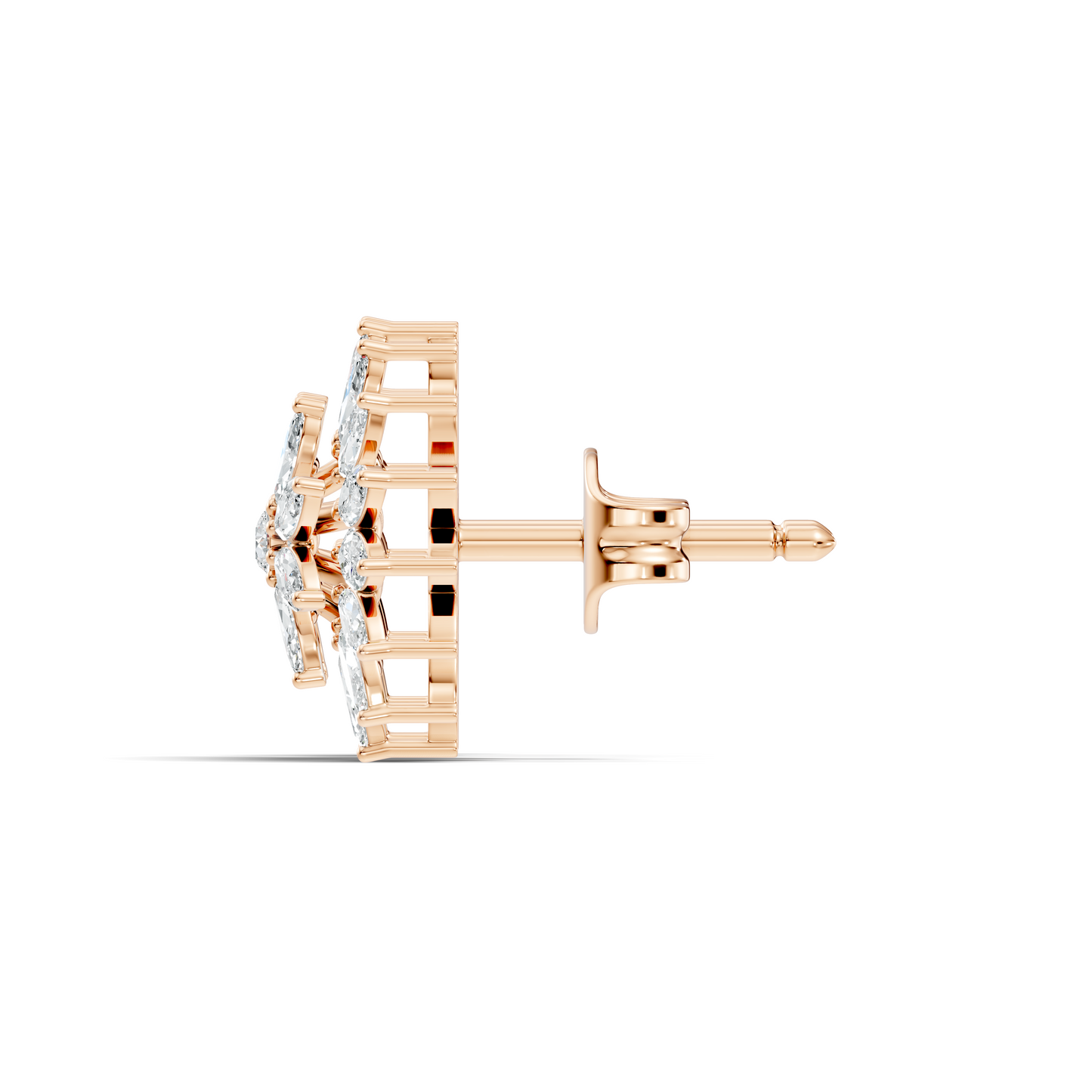 Round And Marquise Shape 1.19 Ct Natural & Lab Grown Diamond Fantastic Sizzling Diamond Earrings For Her