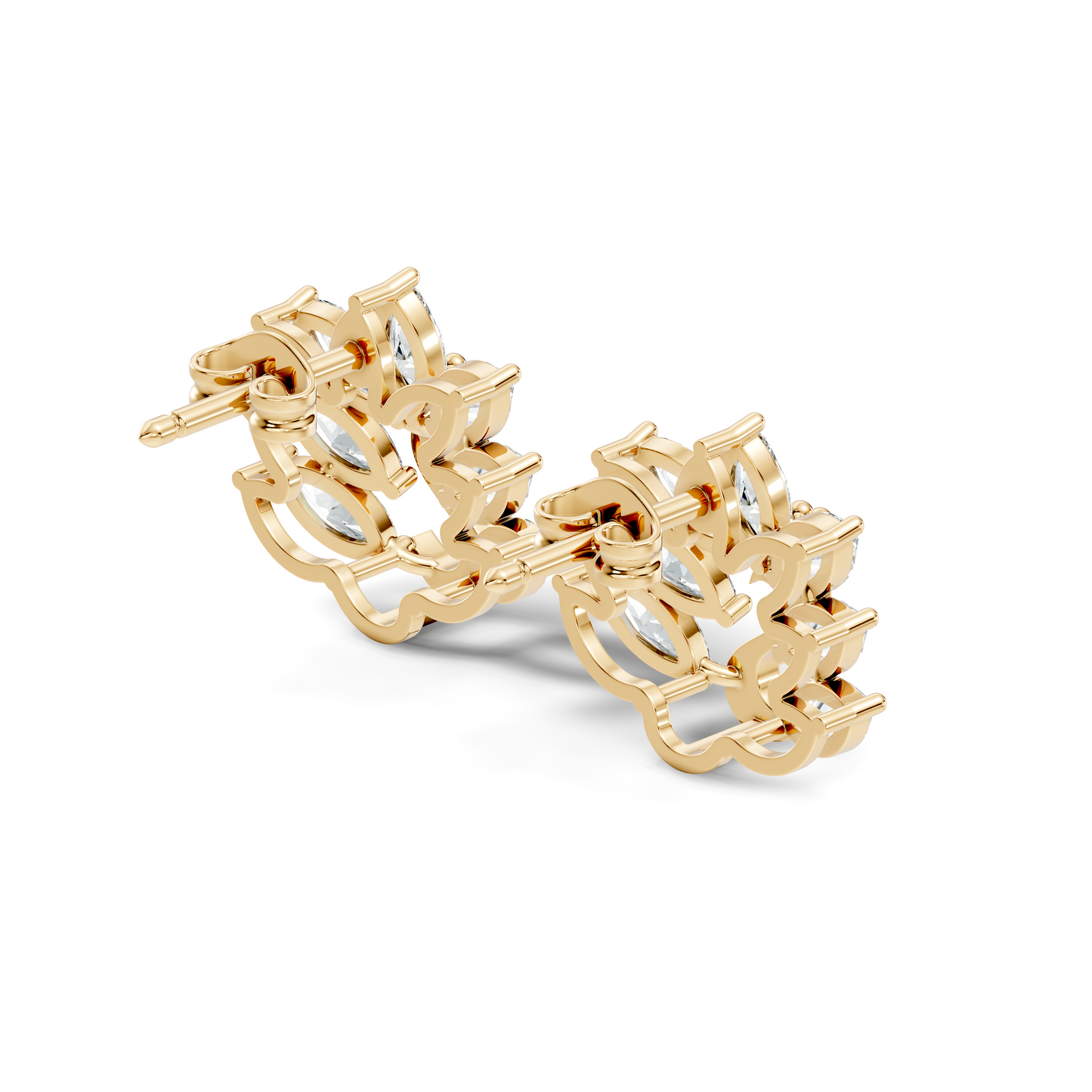 Marquise Cut 1.96 Ct Natural & Lab Grown Diamond New Style Unique Diamond Earrings For Women