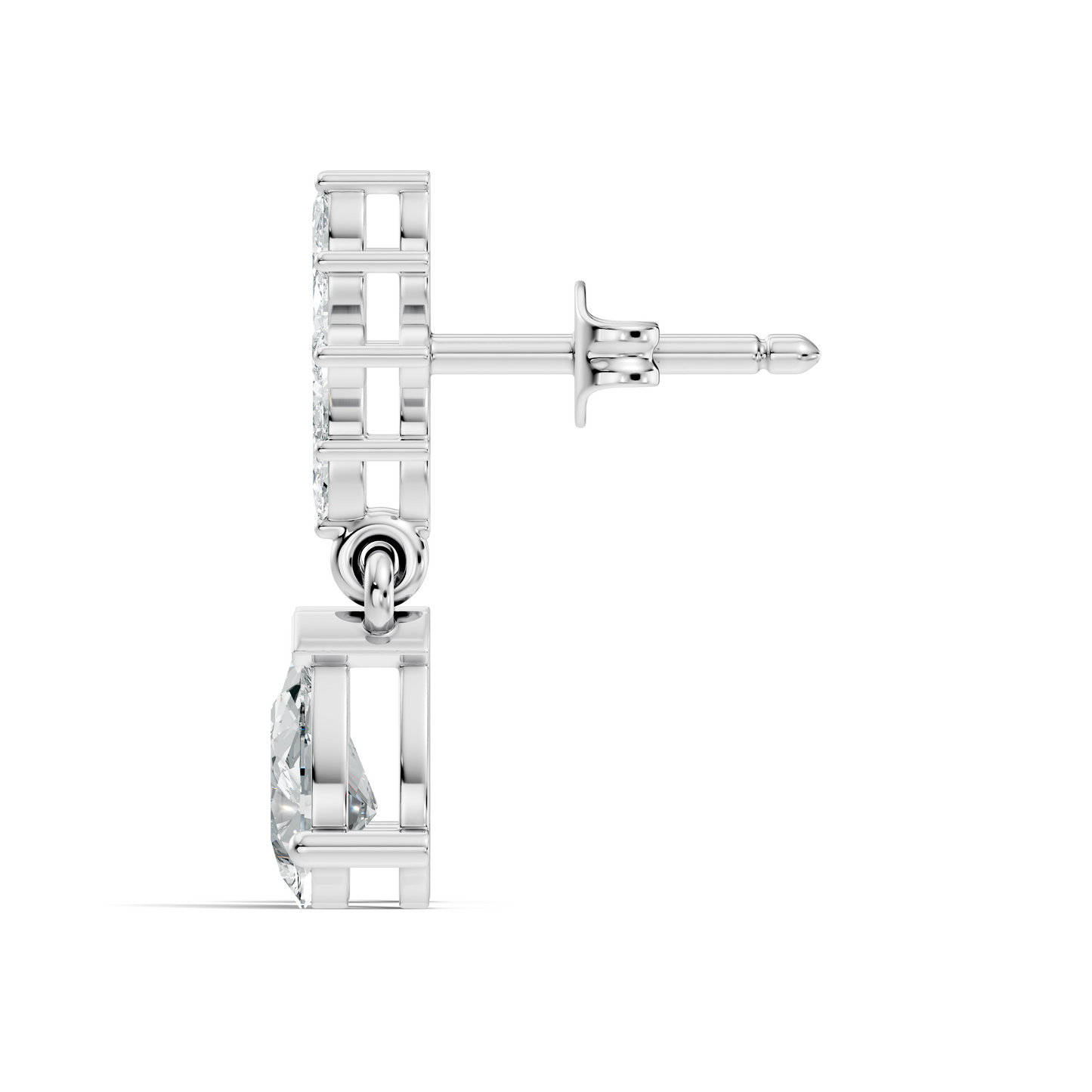 1.35 CT Pear Or Marquise Cut Diamond Tear Drop Earring Vintage Inspired Stud Earrings For Her