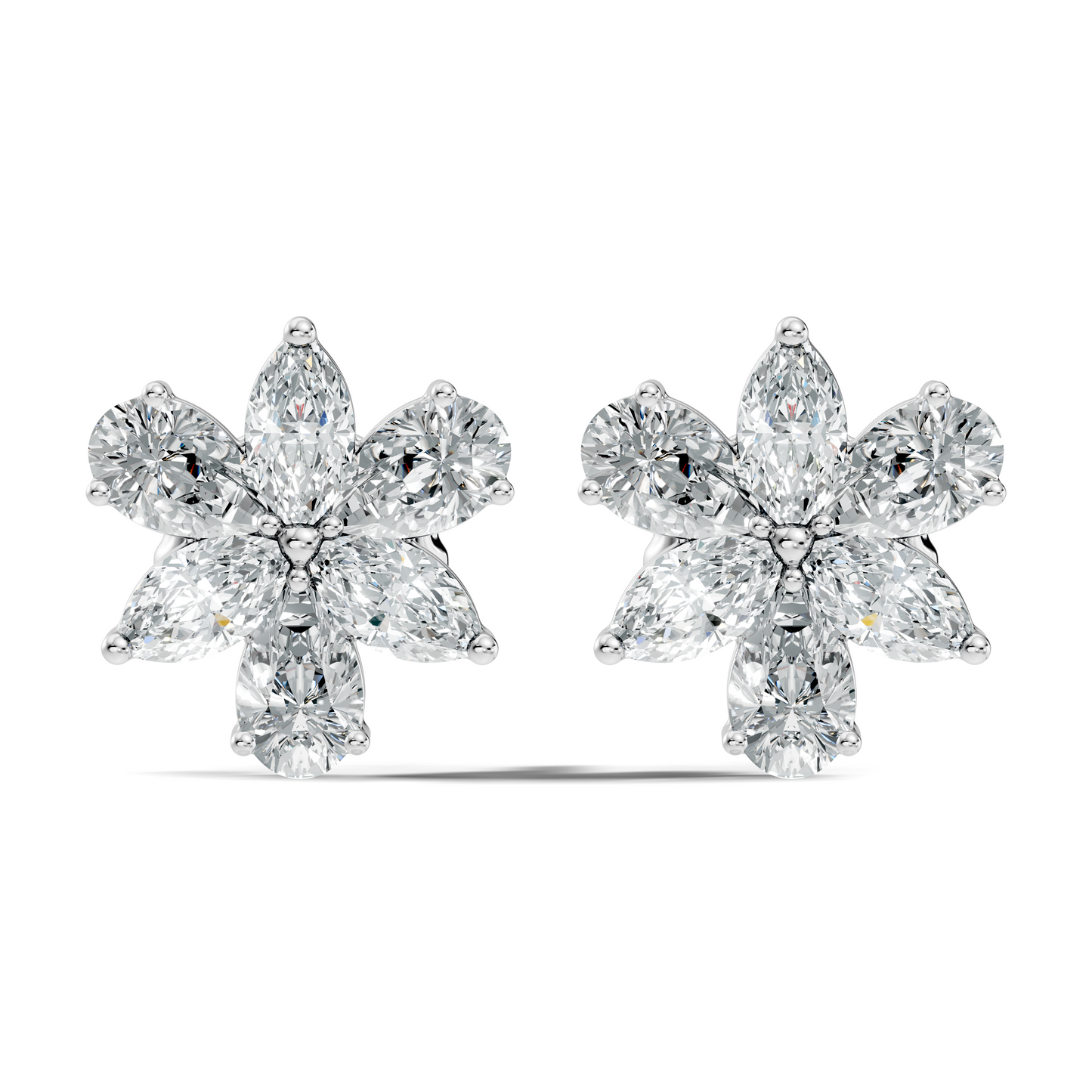 1.68 Ct Marquise & Pear Shape Natural & Lab grown Diamond Stunning Shinning Vintage Diamond Earrings For Birthday gif