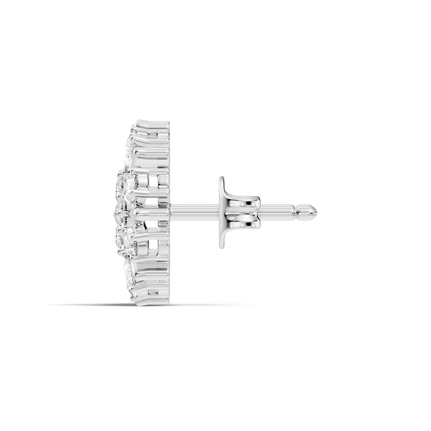 2.32 Ct Sparkling Round Style Round & Pear Shape Natural-Lab Grown Diamond Esthetical Party Wear Diamond Earrings For Women