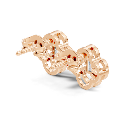 EEmerald Cut Lab Grown & Natural Daimond Unique Delicate Vintage Party Wear Earring For Her