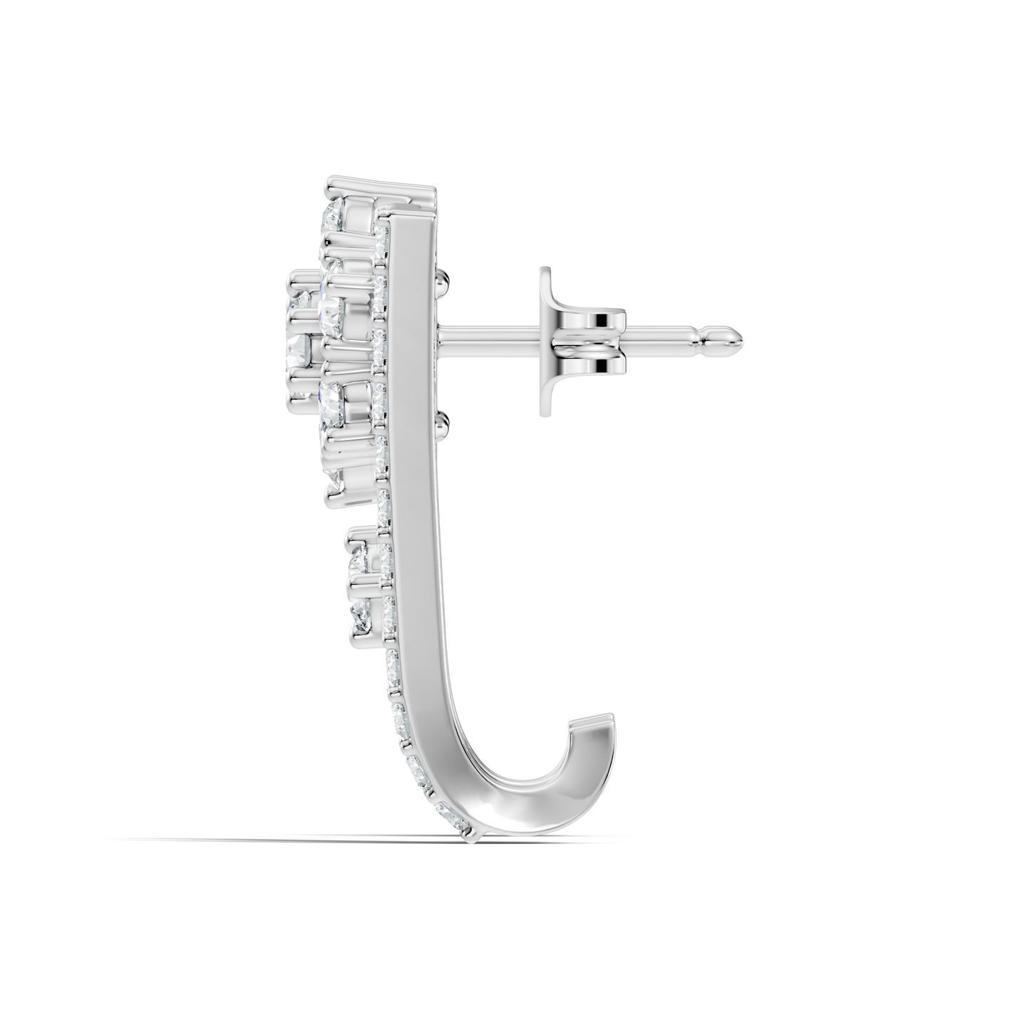 Round Cut Top Grade Lab-Grown Diamond Unique Classic Hand Crafted Drop Stud Earrings For Her