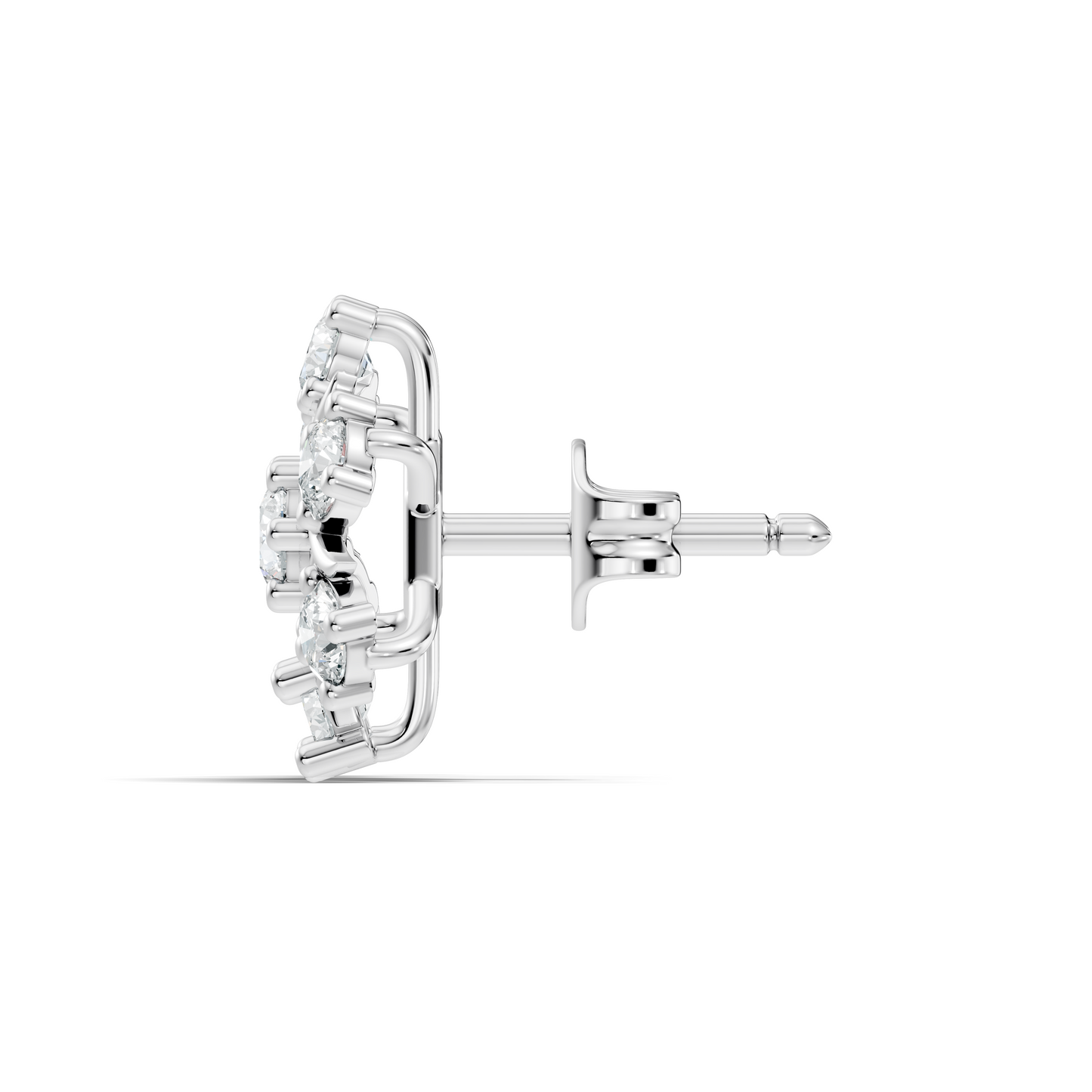 Stunning 1.34 CT Round Cut Diamond Stud Earrings Lab-Grown & Natural