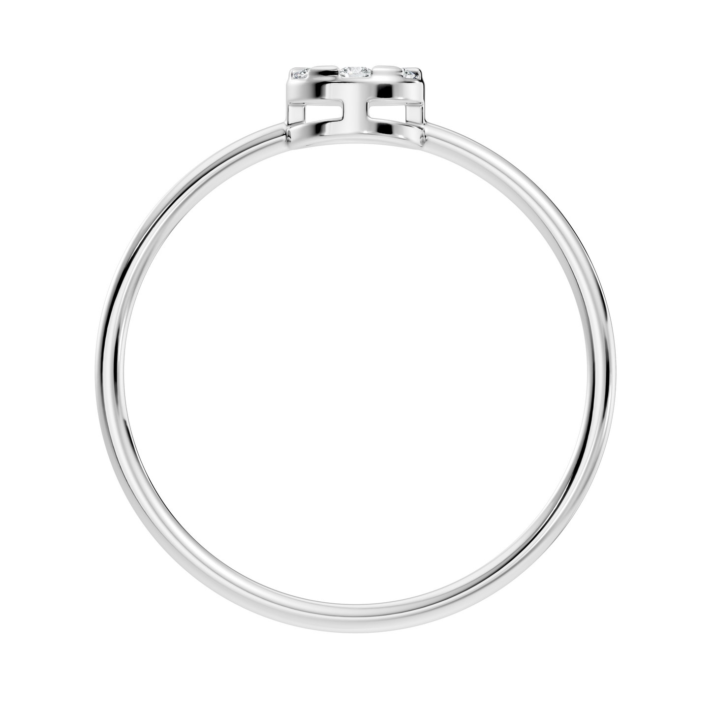 Round Cut White Colorless Lab Grown & Natural Diamond Vintage Delicate Halo Cluster Promise Ring For Her