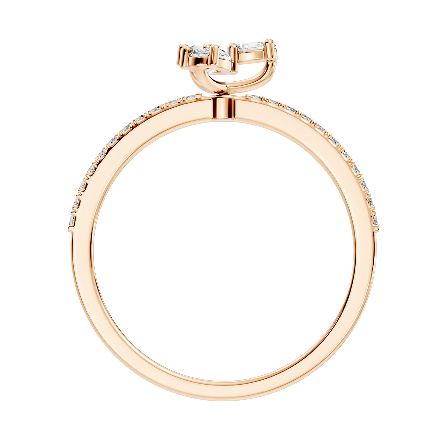 Oval and Round Cut High Quality Diamond Art Deco Vintage Cluster Statement Ring Gift For Her