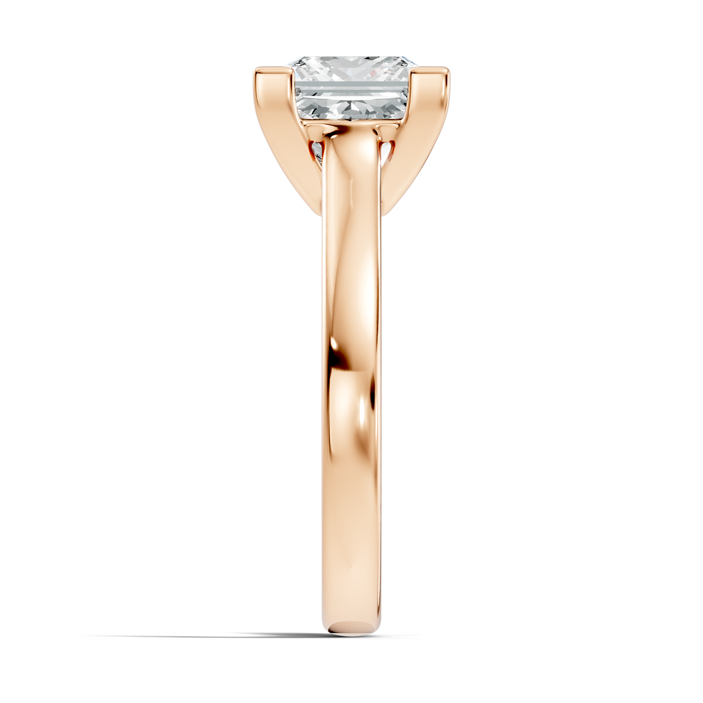 3.00Ct  Princess Cut Lab Grown Diamond Solitaire Delicate Vintage Cluster Engagement Ring For Her