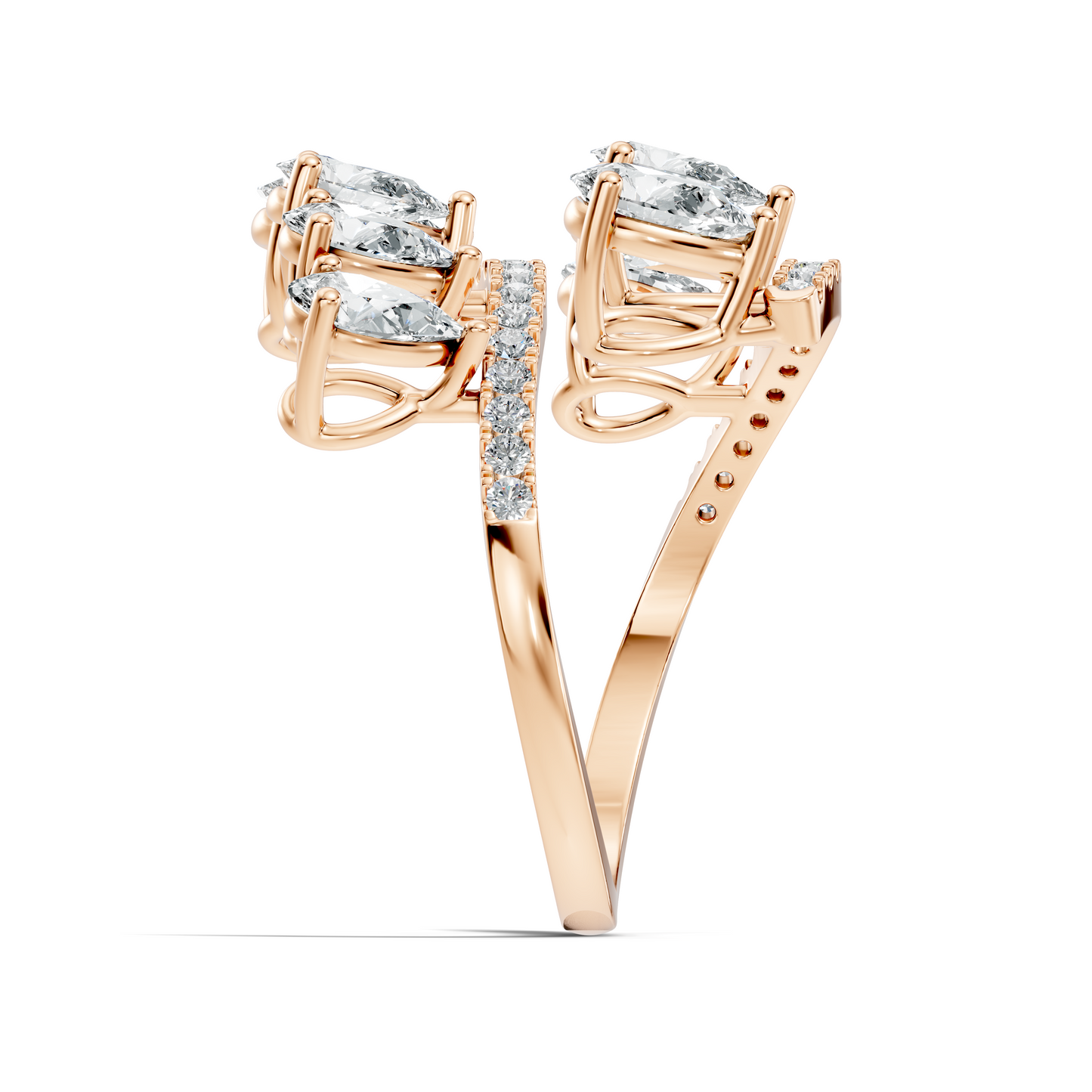 2.74Ct Pear and Round Cut Lab Grown Diamond Antique Vintage Stunning Bridesmaid Ring For Her