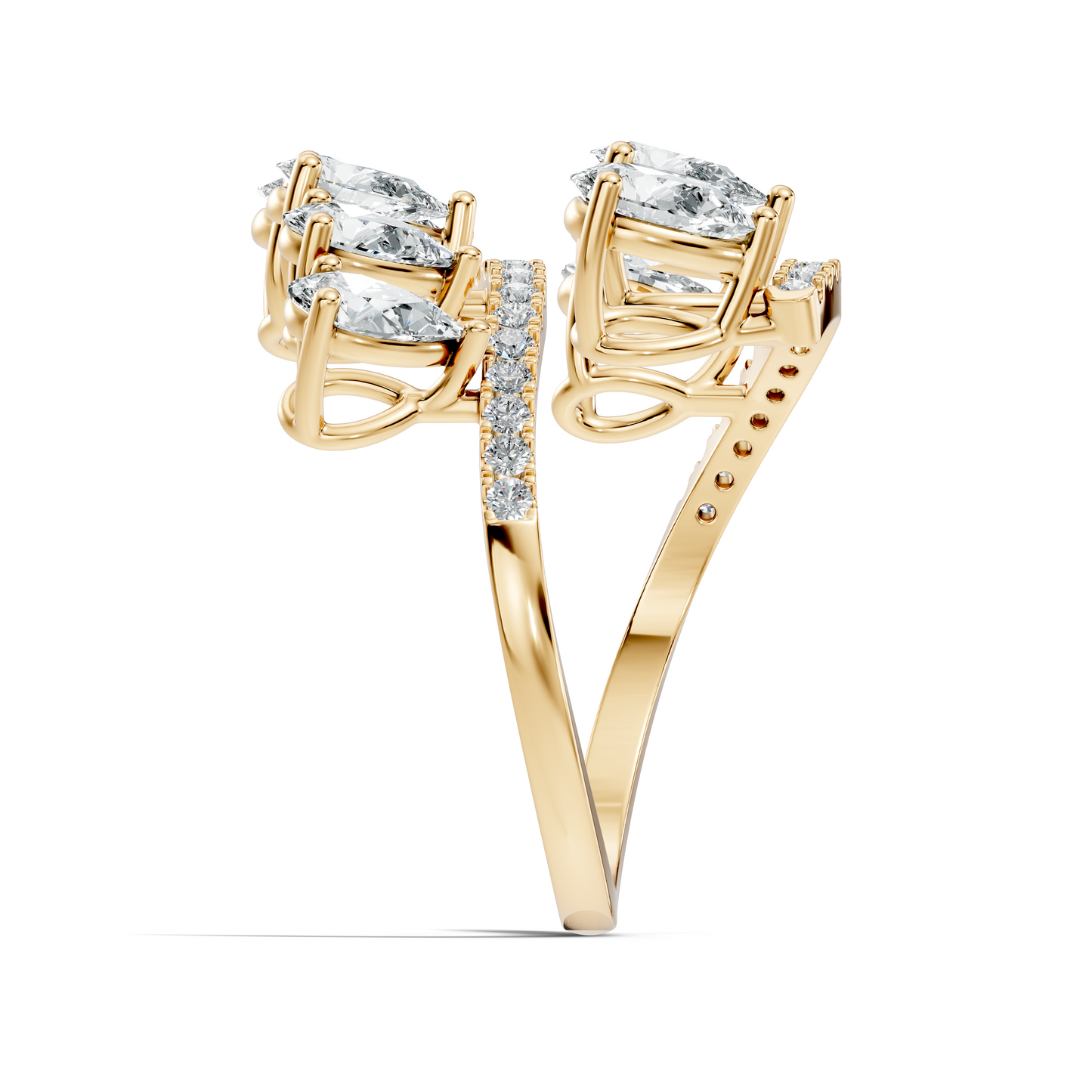 2.74Ct Pear and Round Cut Lab Grown Diamond Antique Vintage Stunning Bridesmaid Ring For Her