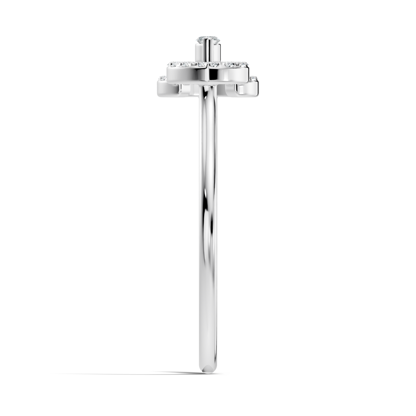 Round and Marquise Cut Lab Grown & Natural Diamond Unique Art Deco Cluster Daily Wear Ring For Her