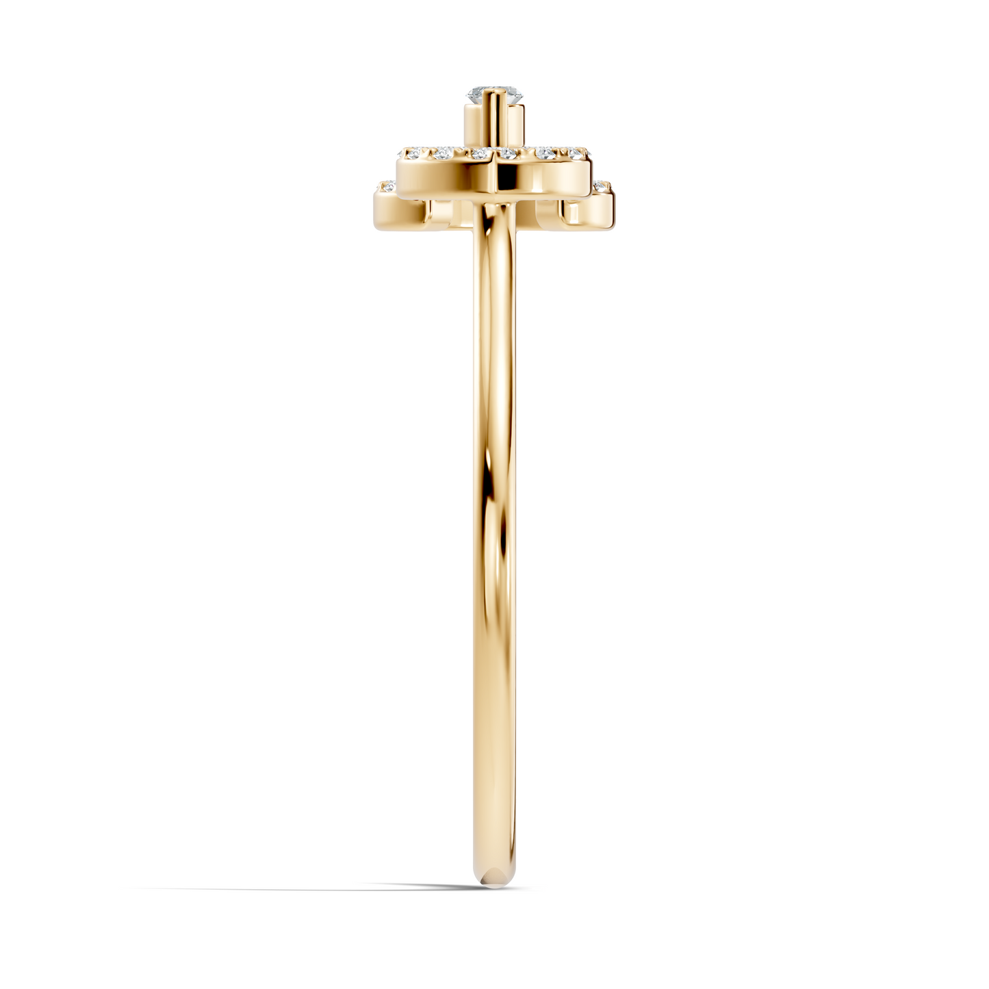 Round and Marquise Cut Lab Grown & Natural Diamond Unique Art Deco Cluster Daily Wear Ring For Her