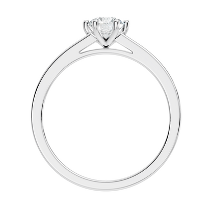 Round Cut High Quality Lab Grown and Natural Diamond Unique Solitaire Prong Set Cluster Promise Ring For Her