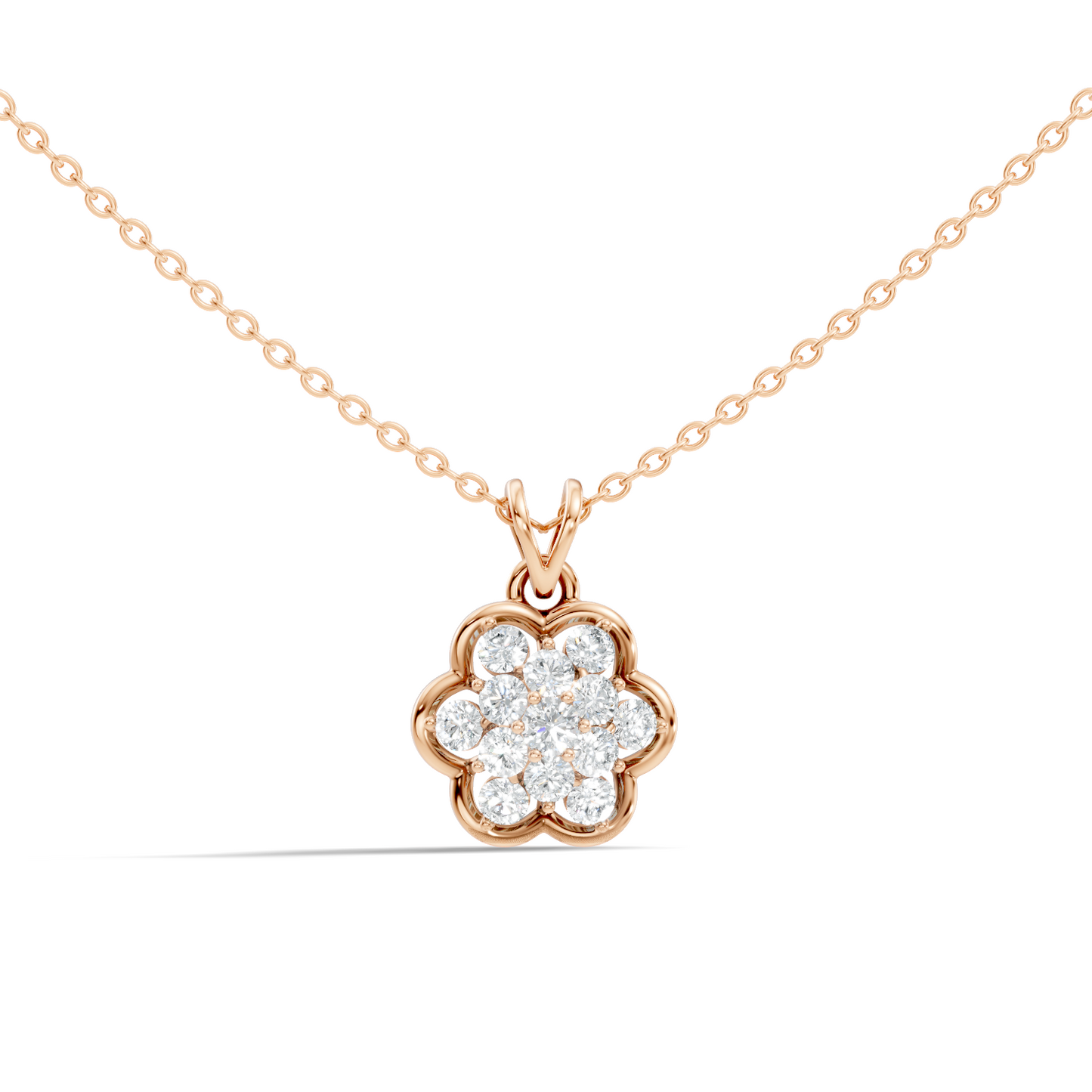 Elegant Women's Diamond Pendant 0.81 Carat Minimalist Handmade Necklace Pendant For Her