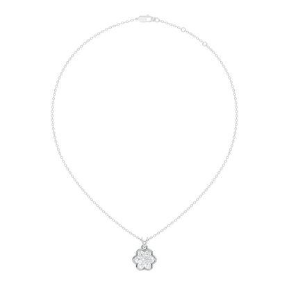 Elegant Women's Diamond Pendant 0.81 Carat Minimalist Handmade Necklace Pendant For Her