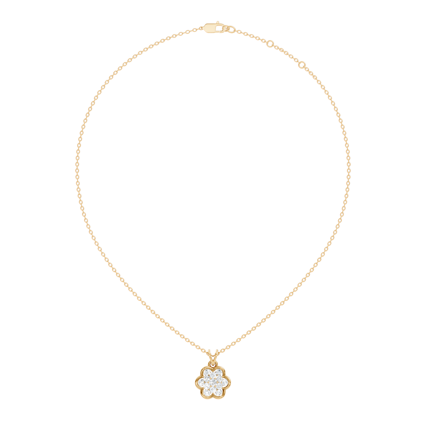 Elegant Women's Diamond Pendant 0.81 Carat Minimalist Handmade Necklace Pendant For Her