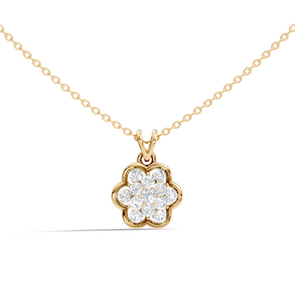 Elegant Women's Diamond Pendant 0.81 Carat Minimalist Handmade Necklace Pendant For Her