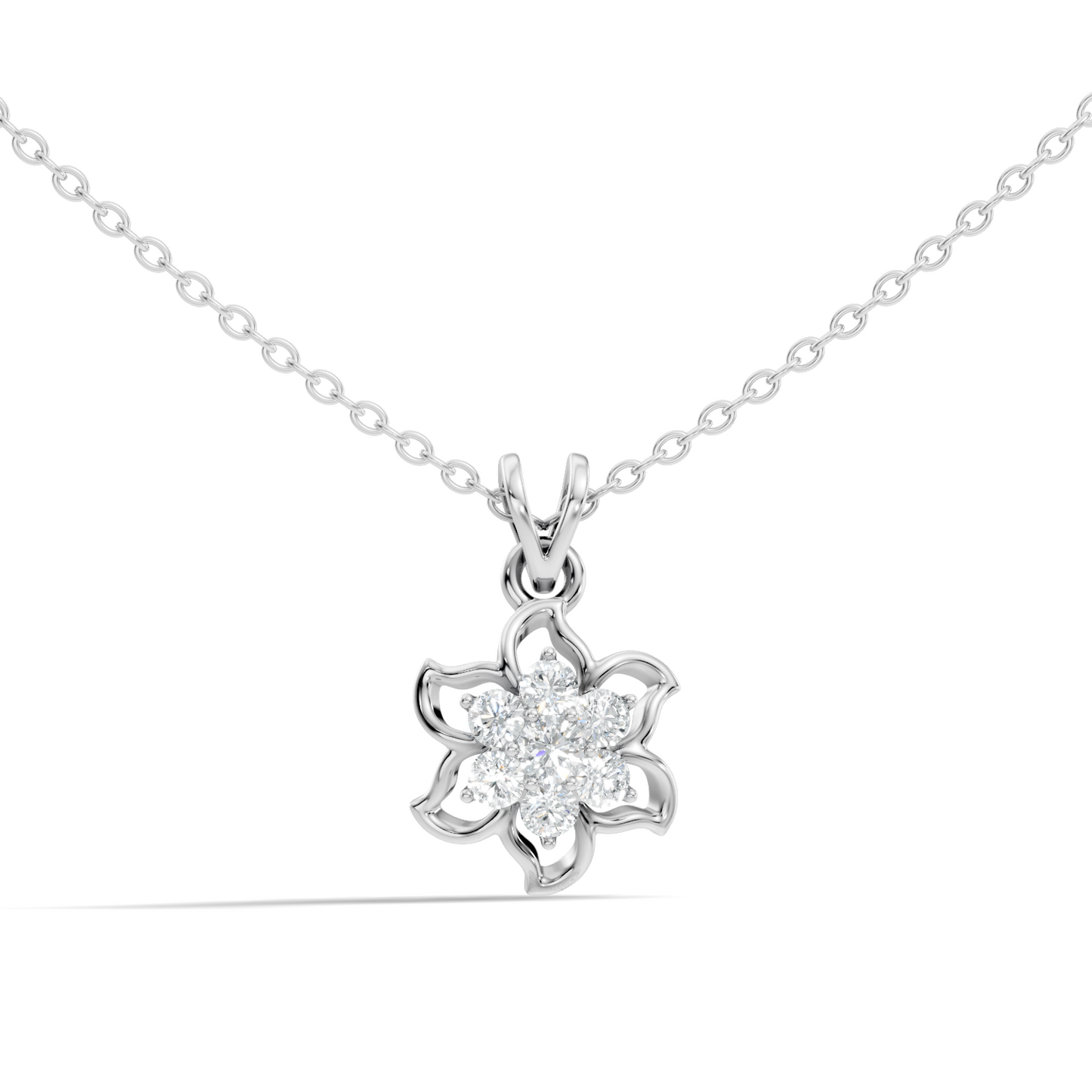 0.45 Ct Round Cut Diamond Pendant In 14K Yellow Gold Minimalist Gift For Her