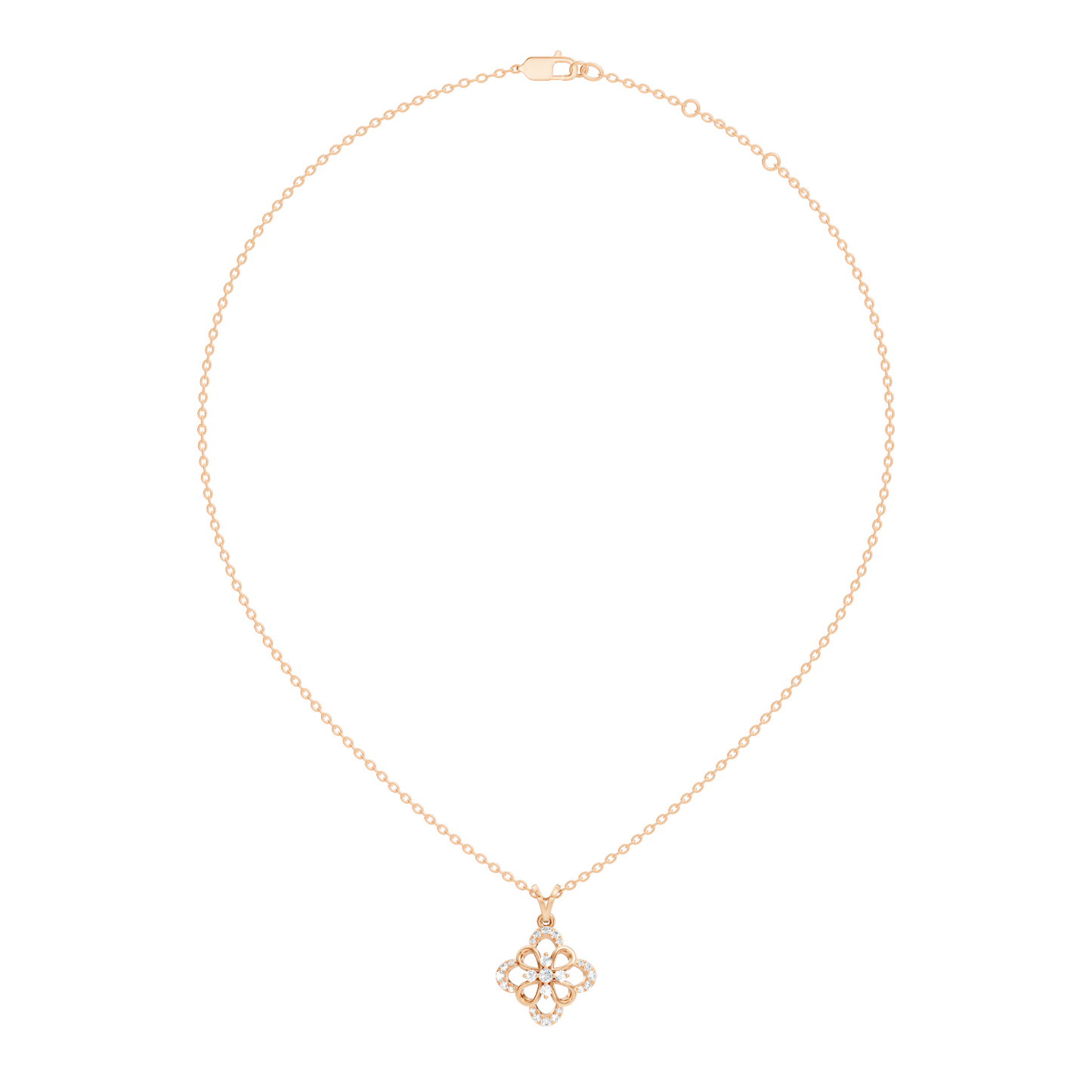 Elegant  Round Diamond Pendant 0.25 Carat Minimalist Handmade Necklace Pendant Jewelry