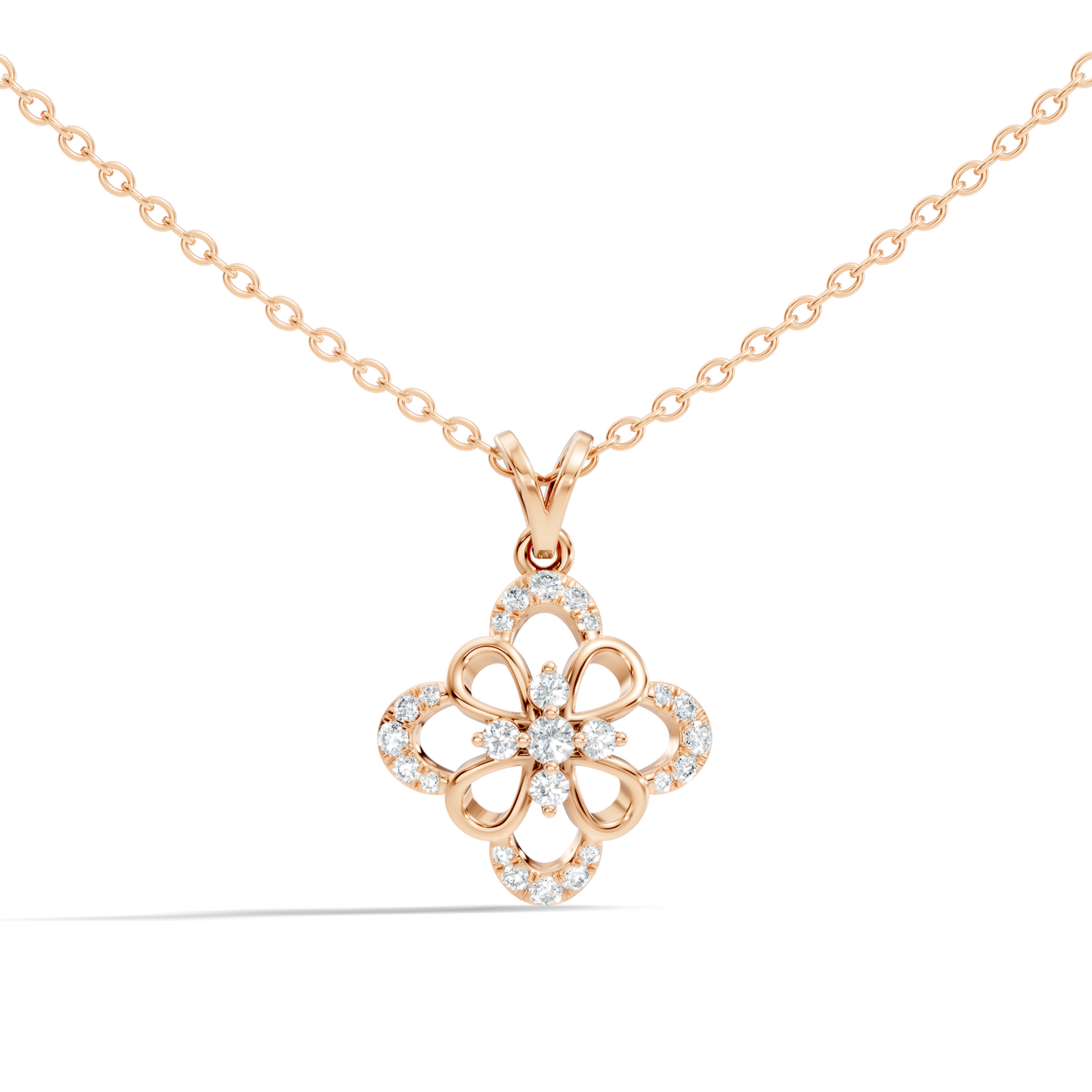 Elegant  Round Diamond Pendant 0.25 Carat Minimalist Handmade Necklace Pendant Jewelry