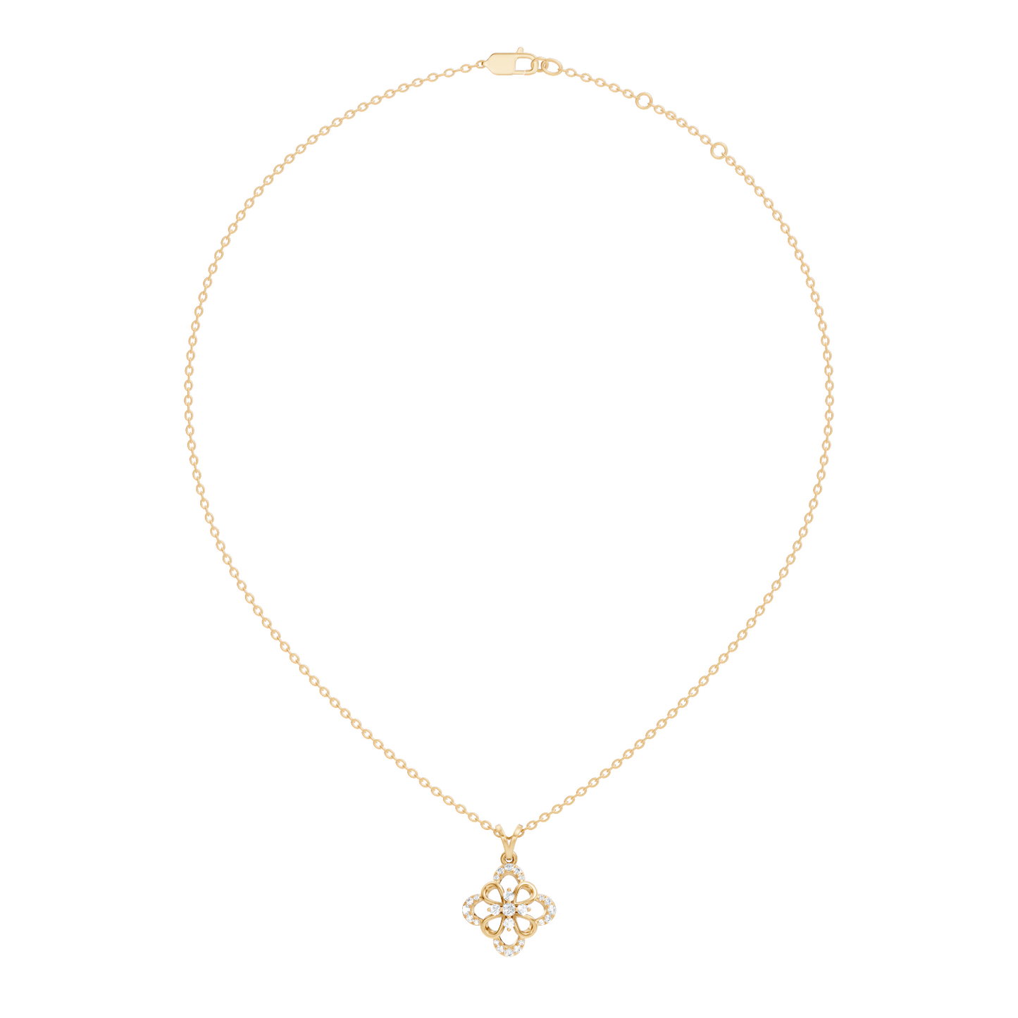 Elegant  Round Diamond Pendant 0.25 Carat Minimalist Handmade Necklace Pendant Jewelry