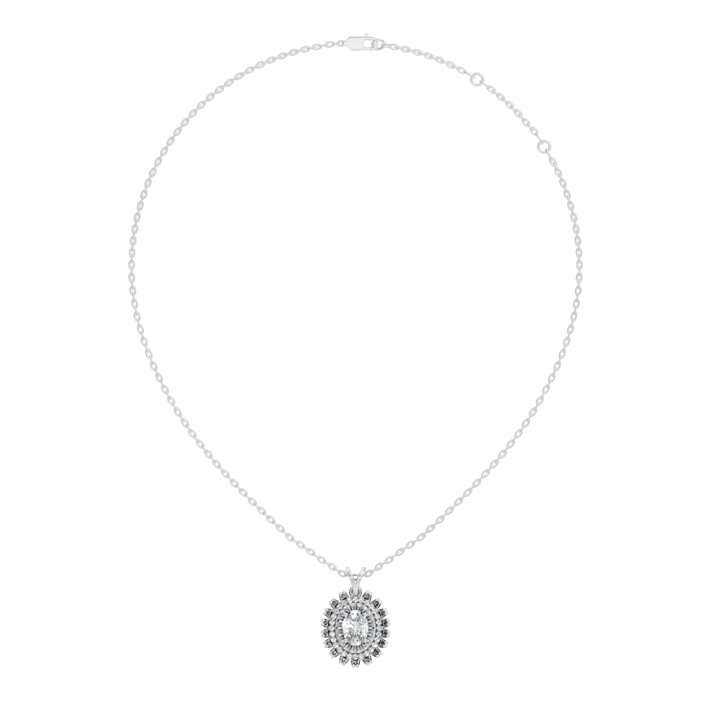 0.89 CT Round Lab-Grown Diamond Pendant In 14K Solid Yellow Gold Gift