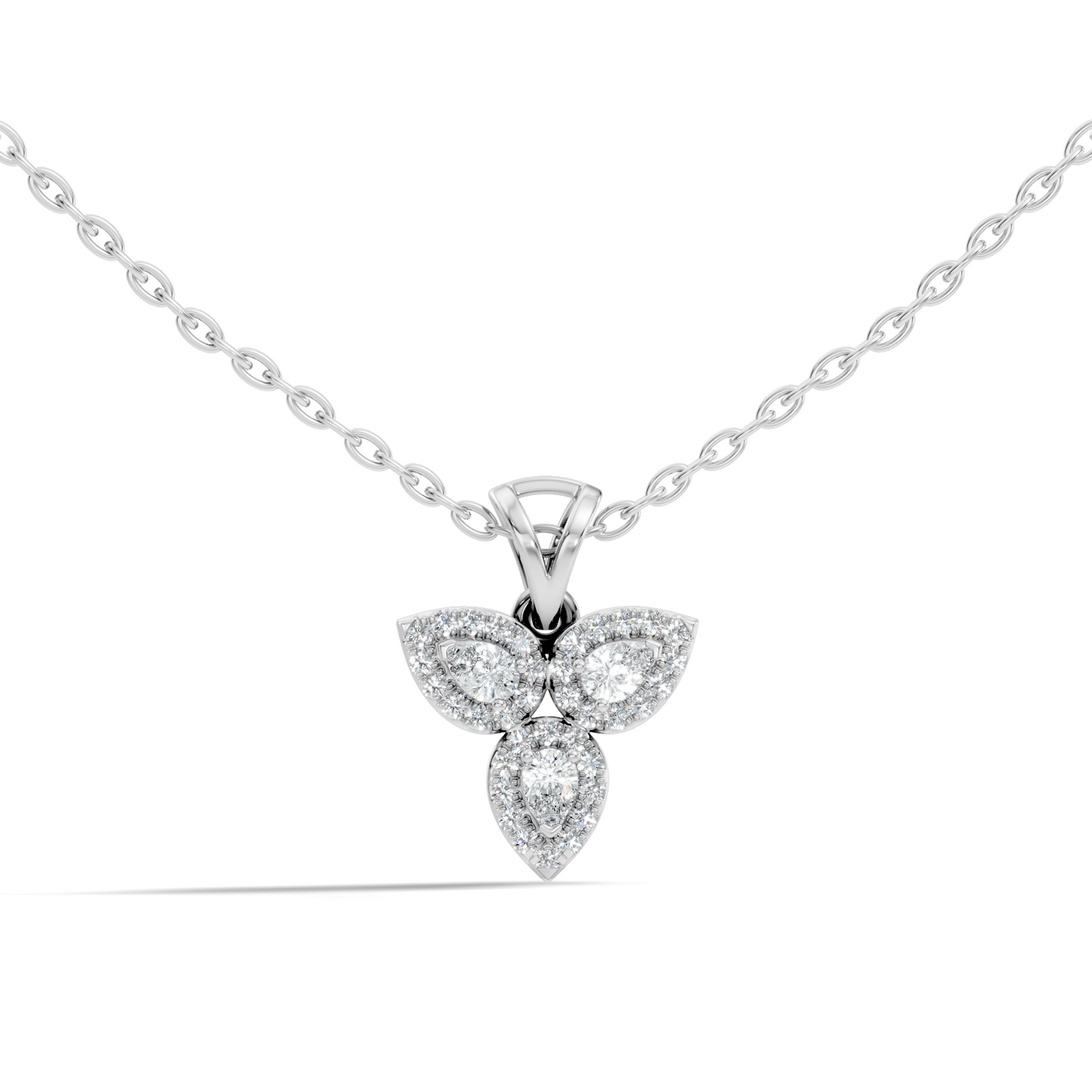 Elegant 0.53 Carat Pear Cut Diamond Pendant Perfect Gift for Women