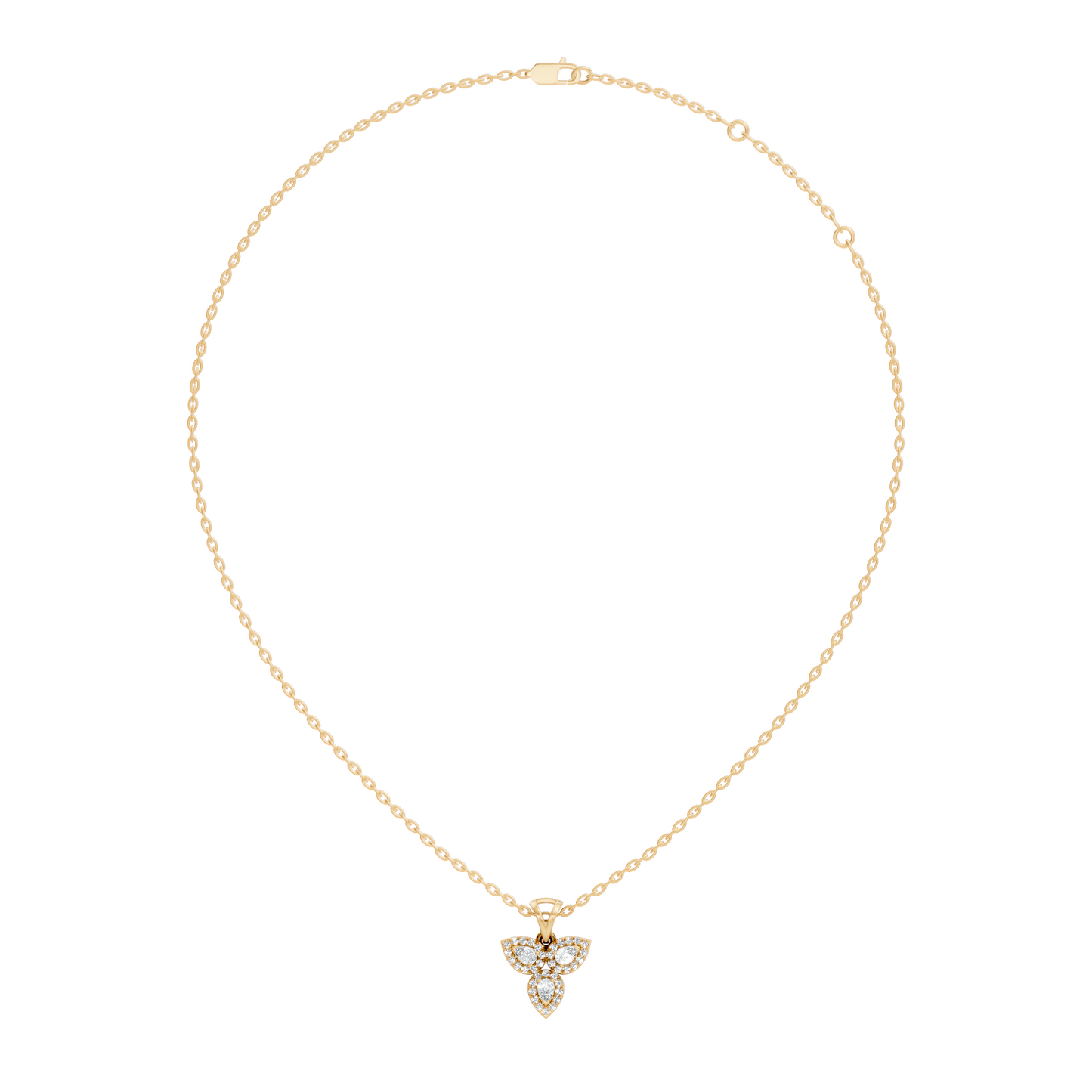 Elegant 0.53 Carat Pear Cut Diamond Pendant Perfect Gift for Women