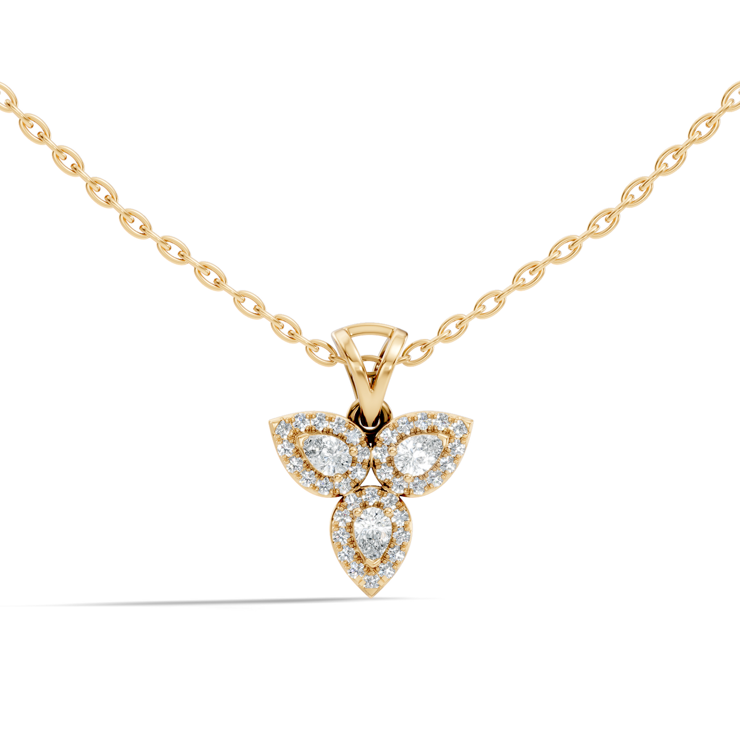 Elegant 0.53 Carat Pear Cut Diamond Pendant Perfect Gift for Women