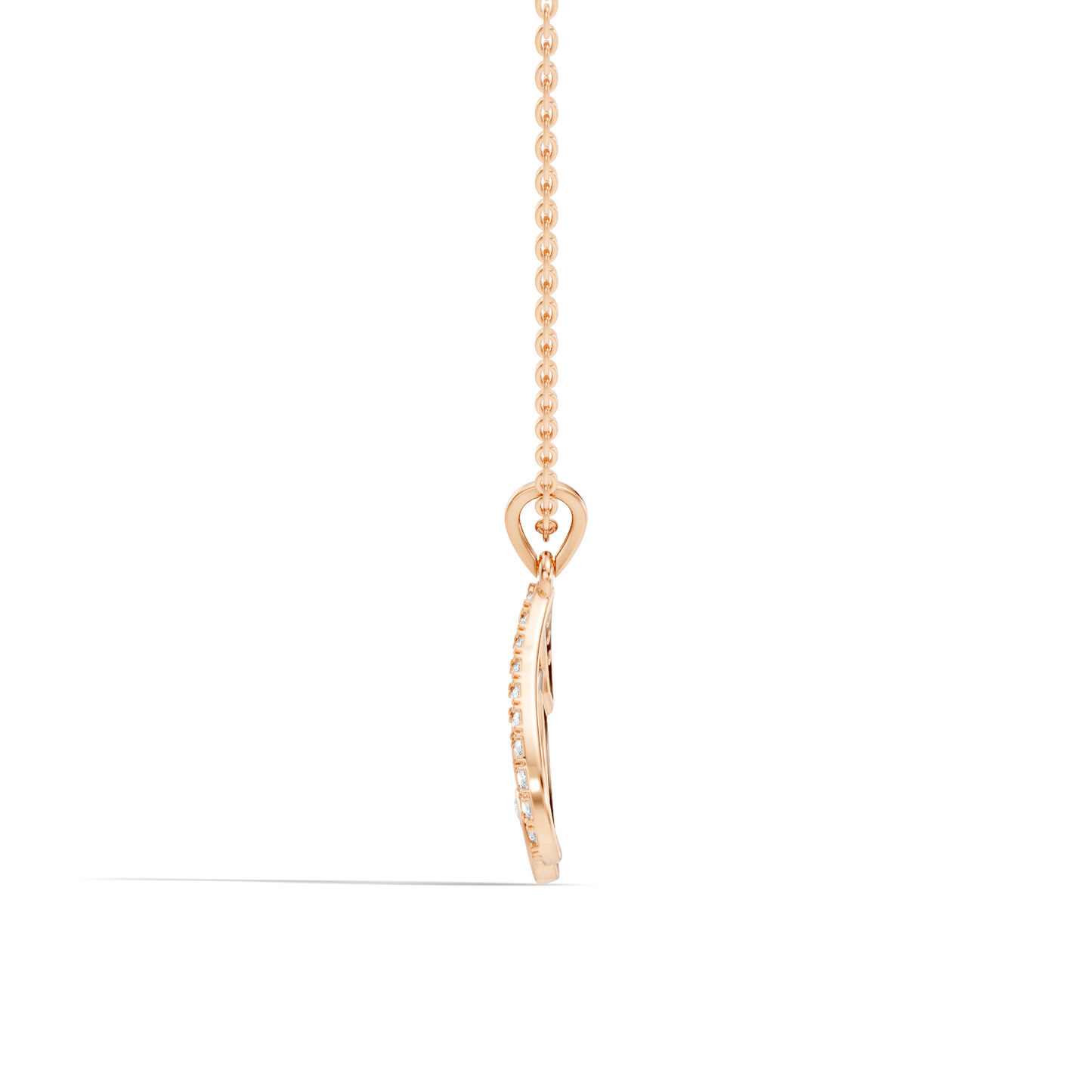 Classical Vintage Round Pendant Natural & Lab Diamonds Affordable Jewelry For Her