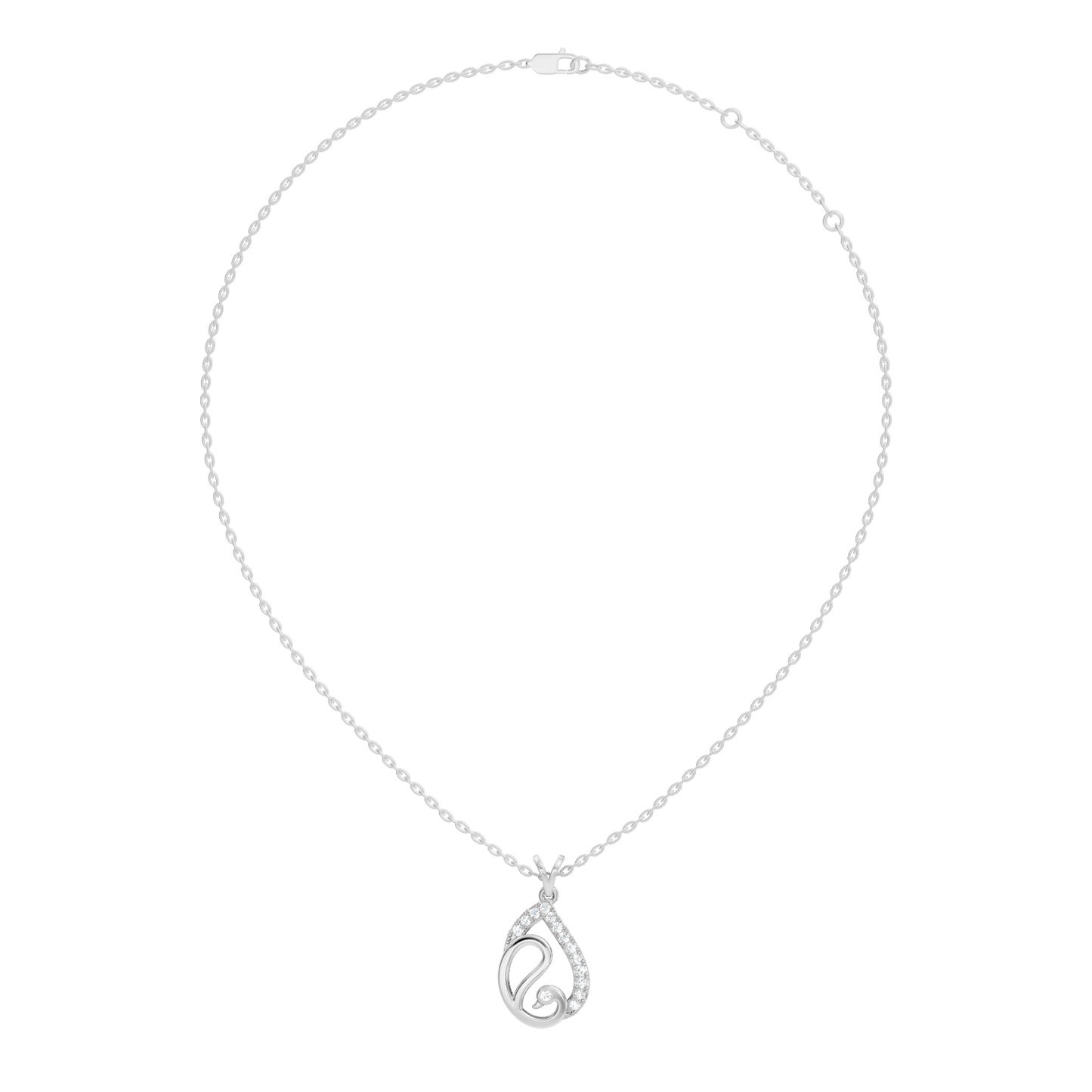 Classical Vintage Round Pendant Natural & Lab Diamonds Affordable Jewelry For Her