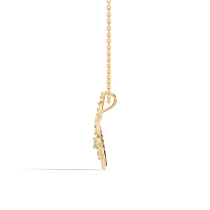 Sophisticated Round Cut Diamond Pendant in 14K White Gold Ideal Gift for Her