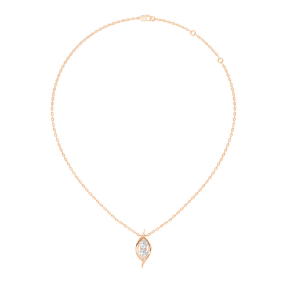 Stunning 0.60 Ct Round Lab-Grown Diamond Pendant in 14K Solid Gold for Her