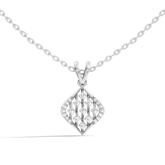 Classic Round  Shape Diamond Pendant with 14K Solid Gold Luxury Everyday Wear