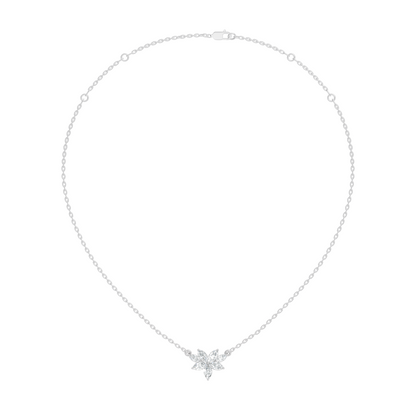 7 Stone Marquise Shape Natural-lab Grown Diamond Pendant For Women Birthday gift